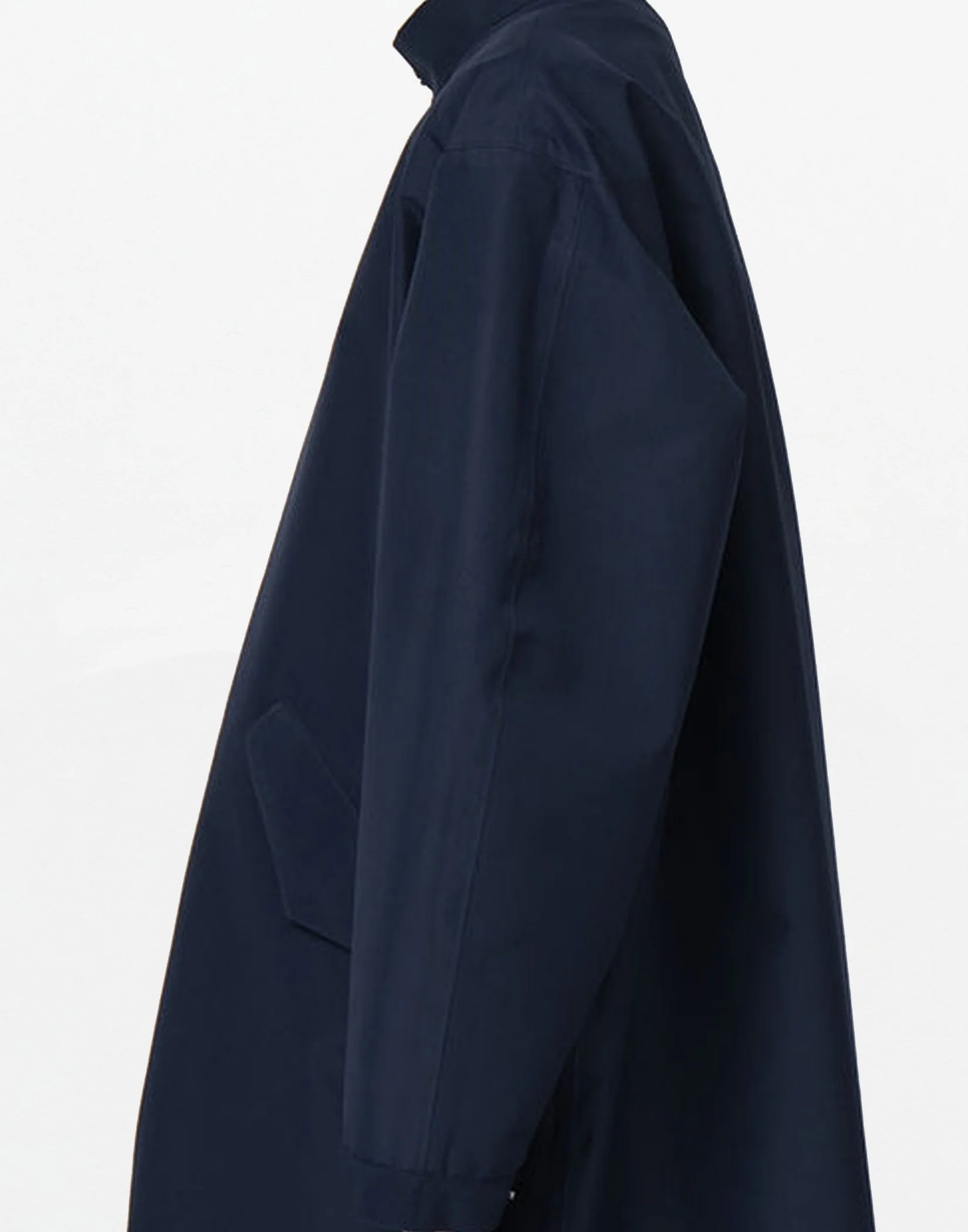 Still By Hand - Hooded Nylon Blouson (Blue Charcoal) — EQUIPMENT